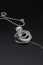 Load image into Gallery viewer, Nour London Bead Chain White Resin Pendant Necklace
