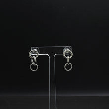 Load image into Gallery viewer, Tempest Designs Little Triple Interlinked ring Earrings
