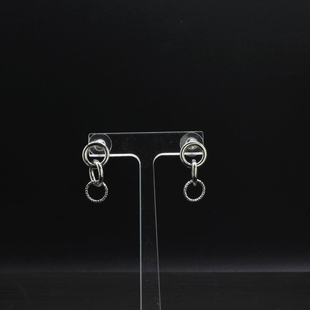 Tempest Designs Little Triple Interlinked ring Earrings