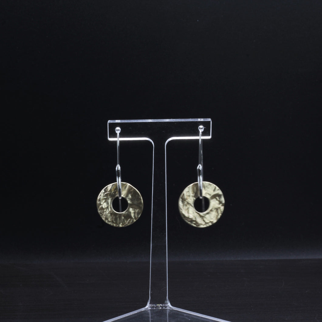 Tempest Designs Textured Disc Earrings