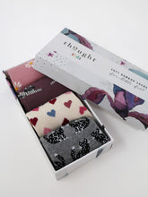 Load image into Gallery viewer, Thought Kitty Bamboo Organic Cotton Blend 4 Pack Baby Socks Gift Box
